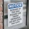 Signmission Beware Of The Dog Please Use Front, 7 in W x Rectangle, Vinyl Decal OS-2PACK-NS-D-710-V-10348 - alternate 6